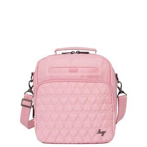Lug Ranger Love Ultra X Crossbody Bag Bubble Pink - Pastel with Quilted Hearts